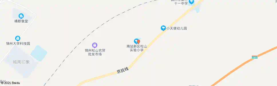 锦州南站新区中心小学_公交站地图_锦州公交_妙搜公交查询2025