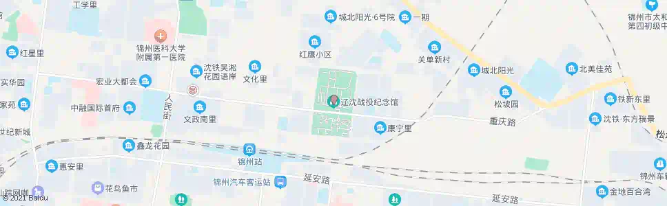 锦州辽沈纪念馆_公交站地图_锦州公交_妙搜公交查询2025