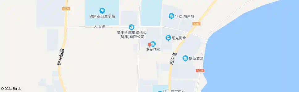 锦州阳光花苑_公交站地图_锦州公交_妙搜公交查询2025