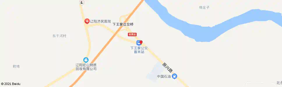辽阳下王家_公交站地图_辽阳公交_妙搜公交查询2025