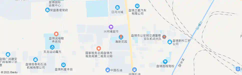 盘锦翰新花园_公交站地图_盘锦公交_妙搜公交查询2025