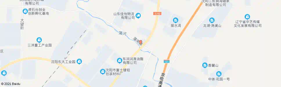 沈阳蒲南路辉山大街_公交站地图_沈阳公交_妙搜公交查询2025