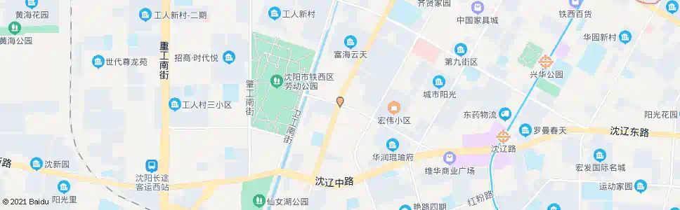 沈阳南十三路保工街_公交站地图_沈阳公交_妙搜公交查询2025