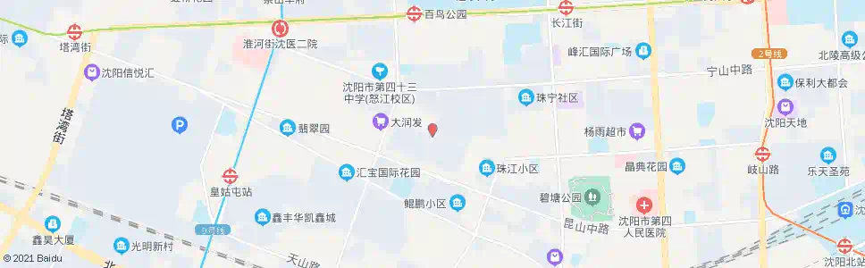 沈阳岐山路荆江街_公交站地图_沈阳公交_妙搜公交查询2025