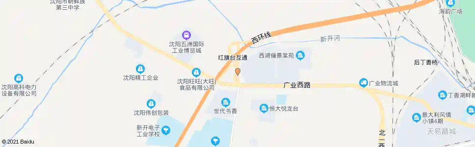 沈阳红旗台高速口_公交站地图_沈阳公交_妙搜公交查询2025