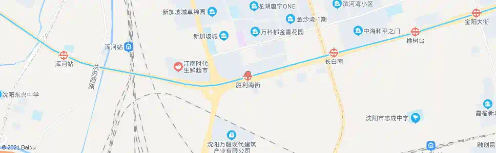 沈阳胜利南街鲜族学校_公交站地图_沈阳公交_妙搜公交查询2025