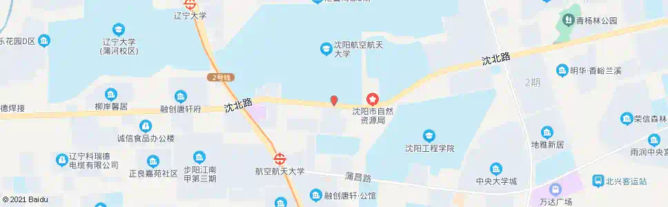 沈阳沈阳航空航天大学南门_公交站地图_沈阳公交_妙搜公交查询2025