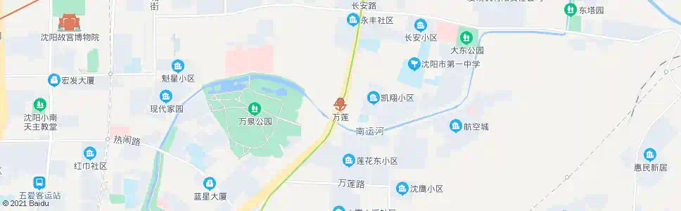 沈阳万莲路_公交站地图_沈阳公交_妙搜公交查询2025