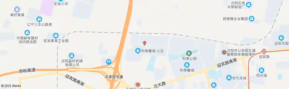 沈阳和泰八区_公交站地图_沈阳公交_妙搜公交查询2025