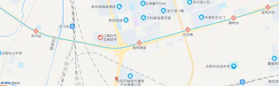 沈阳胜利南街公铁桥_公交站地图_沈阳公交_妙搜公交查询2025