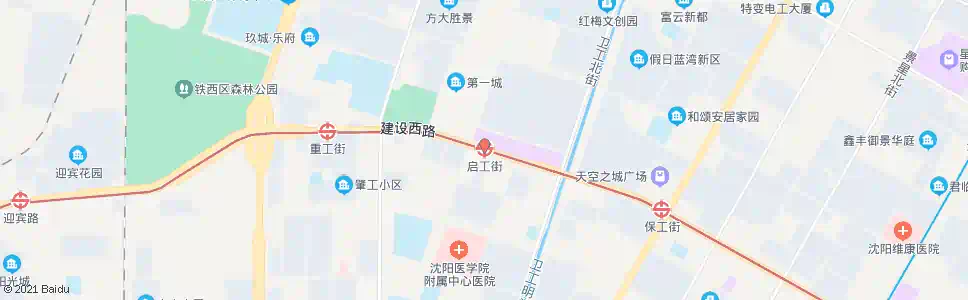 沈阳启工街_公交站地图_沈阳公交_妙搜公交查询2025