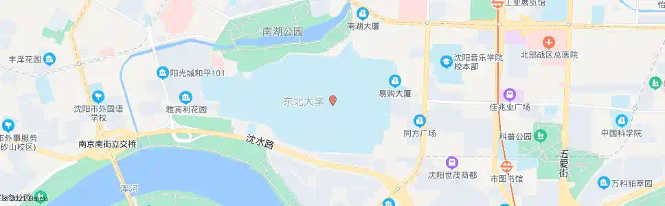 沈阳东北大学_公交站地图_沈阳公交_妙搜公交查询2025