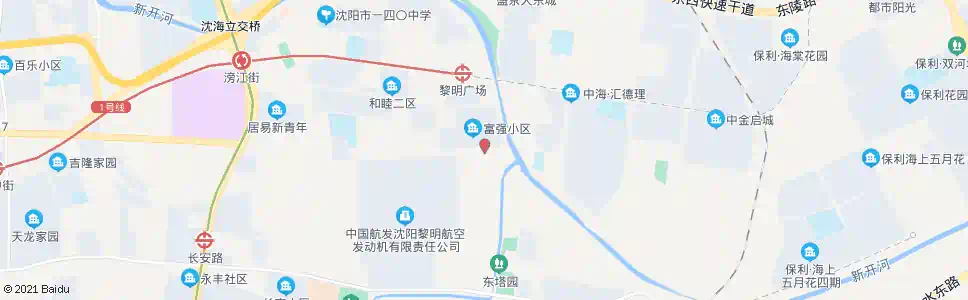沈阳善邻路东塔街_公交站地图_沈阳公交_妙搜公交查询2025
