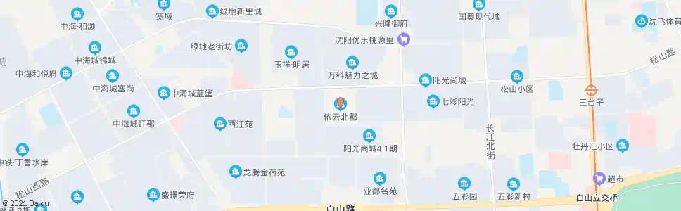沈阳依云北郡_公交站地图_沈阳公交_妙搜公交查询2025