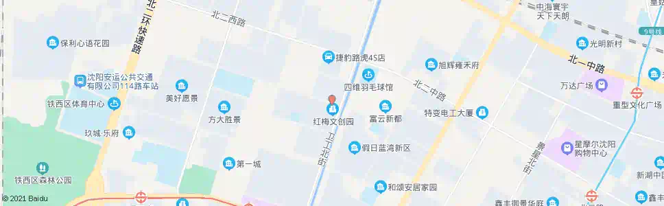 沈阳北三路卫工街_公交站地图_沈阳公交_妙搜公交查询2025