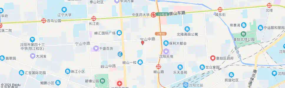 沈阳嫩江街宁山路_公交站地图_沈阳公交_妙搜公交查询2025