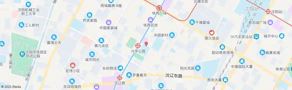 沈阳南八路兴华街_公交站地图_沈阳公交_妙搜公交查询2025