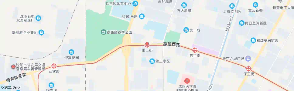 沈阳重工街站_公交站地图_沈阳公交_妙搜公交查询2025