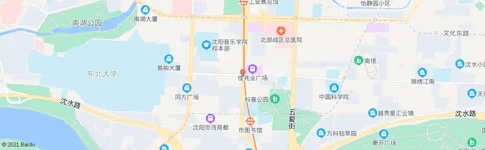 沈阳文萃路青年大街_公交站地图_沈阳公交_妙搜公交查询2025