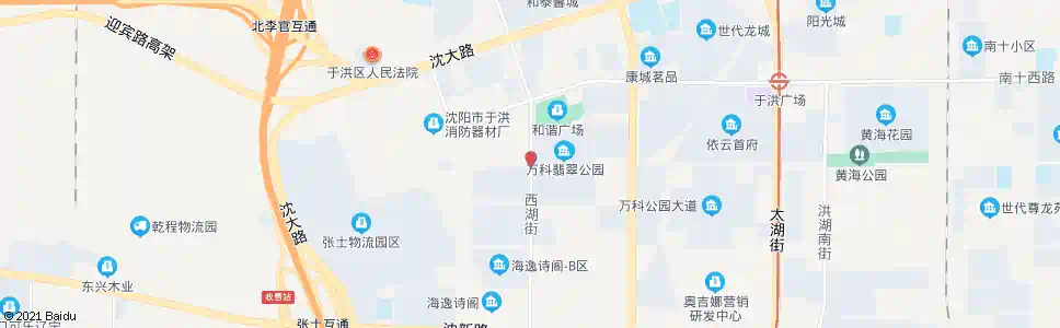 沈阳西湖街黄海路_公交站地图_沈阳公交_妙搜公交查询2025