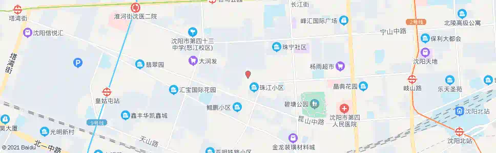 沈阳金沙江街北行_公交站地图_沈阳公交_妙搜公交查询2025