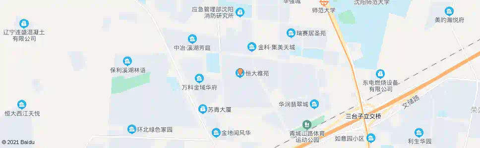 沈阳恒大雅苑_公交站地图_沈阳公交_妙搜公交查询2025