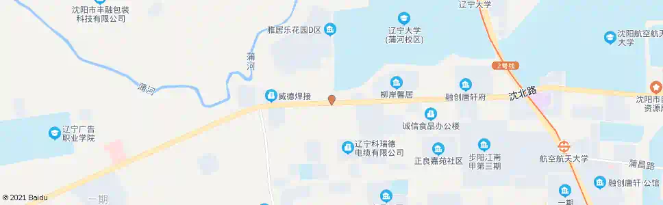 沈阳沈北路学园街_公交站地图_沈阳公交_妙搜公交查询2025