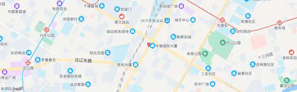 沈阳胜利大街南六马路_公交站地图_沈阳公交_妙搜公交查询2025
