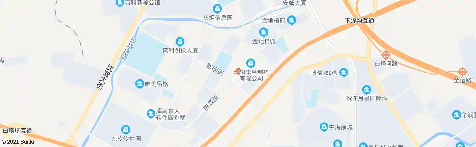 沈阳高科路新明街_公交站地图_沈阳公交_妙搜公交查询2025