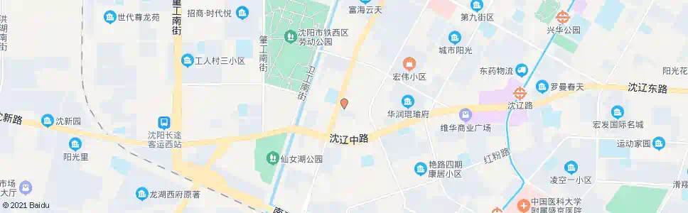 沈阳保工南街_公交站地图_沈阳公交_妙搜公交查询2025