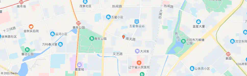 沈阳南关路小南街_公交站地图_沈阳公交_妙搜公交查询2025