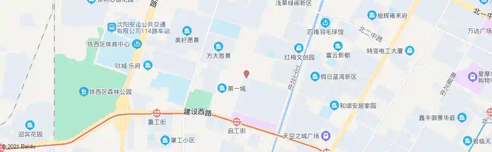 沈阳启工街北四路_公交站地图_沈阳公交_妙搜公交查询2025