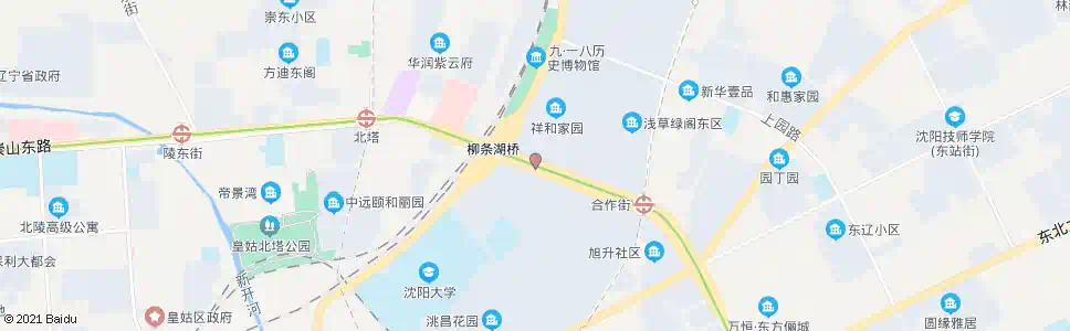 沈阳柳条湖立交桥_公交站地图_沈阳公交_妙搜公交查询2025