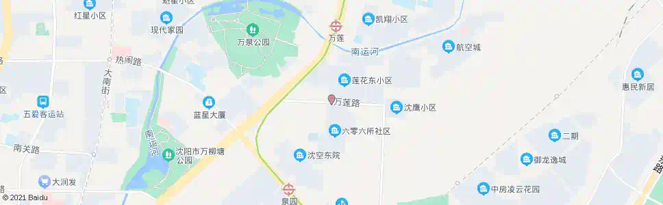 沈阳万莲小区_公交站地图_沈阳公交_妙搜公交查询2025