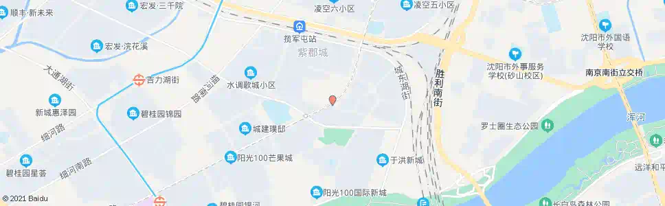 沈阳汪河路吉力湖街东_公交站地图_沈阳公交_妙搜公交查询2025