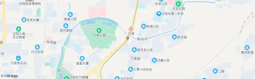 沈阳万柳塘路莲花街_公交站地图_沈阳公交_妙搜公交查询2025