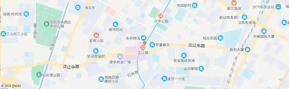 沈阳兴华南街_公交站地图_沈阳公交_妙搜公交查询2025