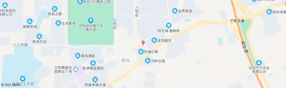 沈阳六号街十四号路_公交站地图_沈阳公交_妙搜公交查询2025