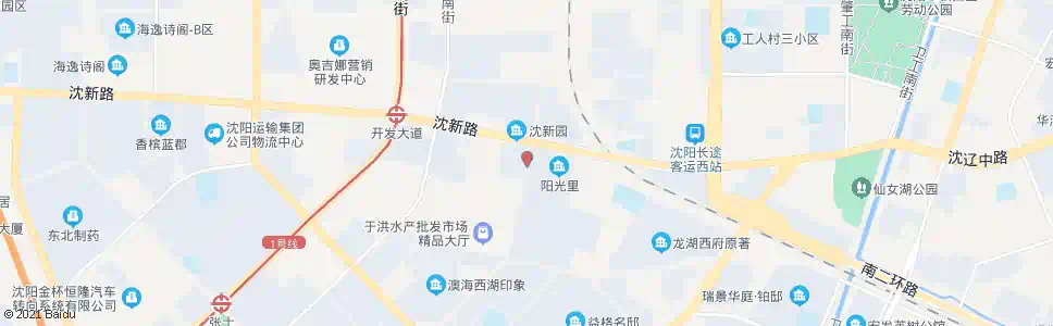 沈阳洪湖一街沈新路_公交站地图_沈阳公交_妙搜公交查询2025