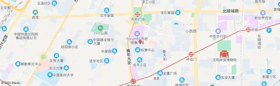 沈阳中山路杏林街_公交站地图_沈阳公交_妙搜公交查询2025