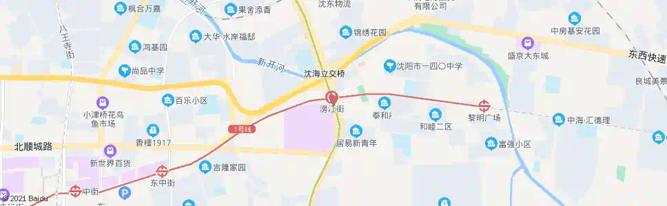沈阳滂江街站_公交站地图_沈阳公交_妙搜公交查询2025