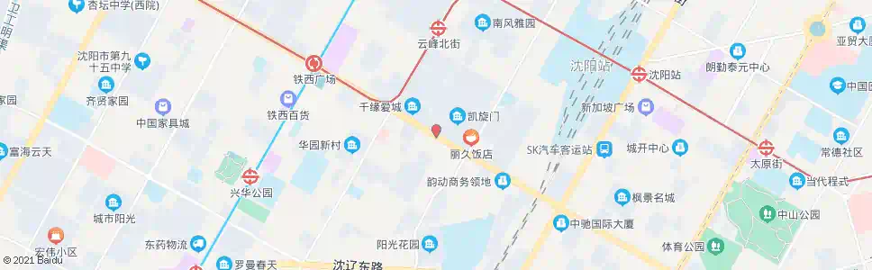 沈阳建设大路兴工街_公交站地图_沈阳公交_妙搜公交查询2025
