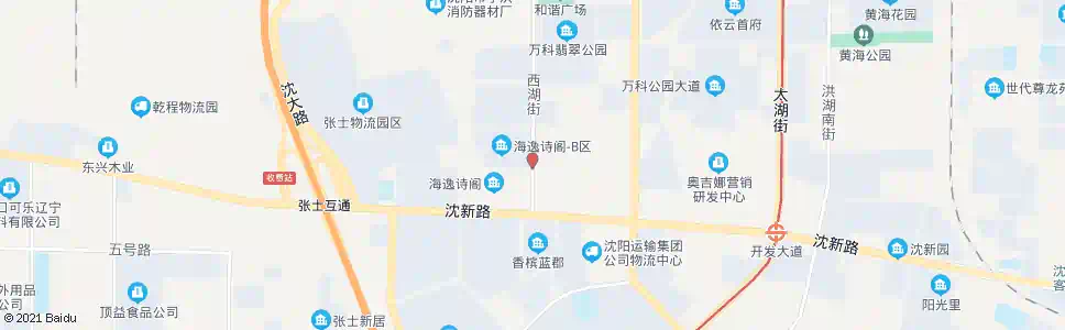 沈阳西湖街沈新路_公交站地图_沈阳公交_妙搜公交查询2025