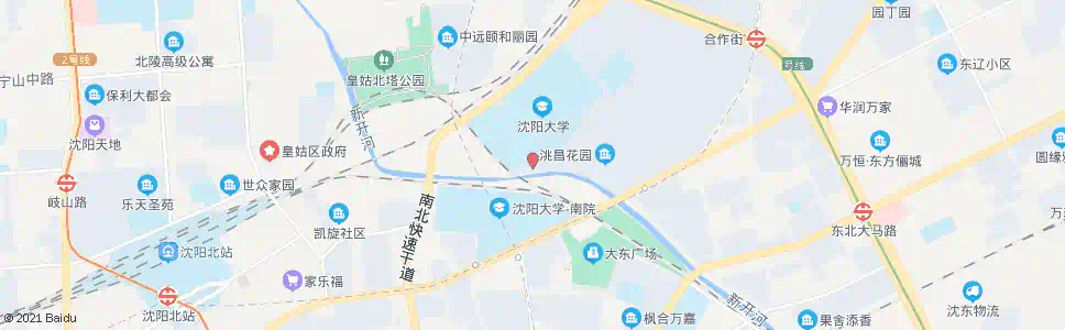 沈阳沈阳大学南门_公交站地图_沈阳公交_妙搜公交查询2025