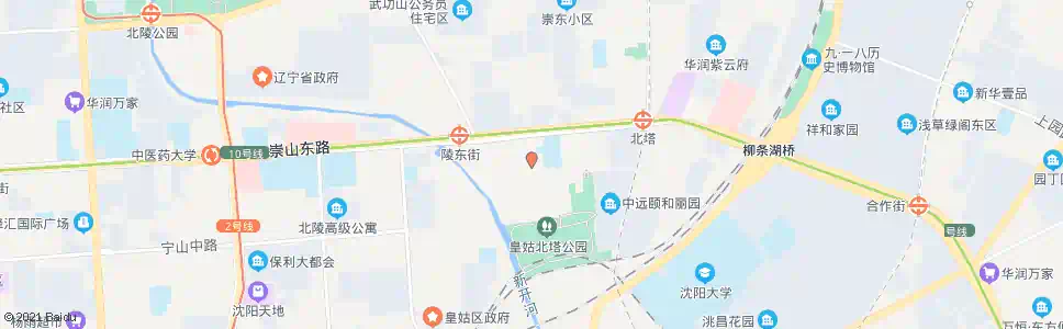 沈阳陵园街崇山路_公交站地图_沈阳公交_妙搜公交查询2025