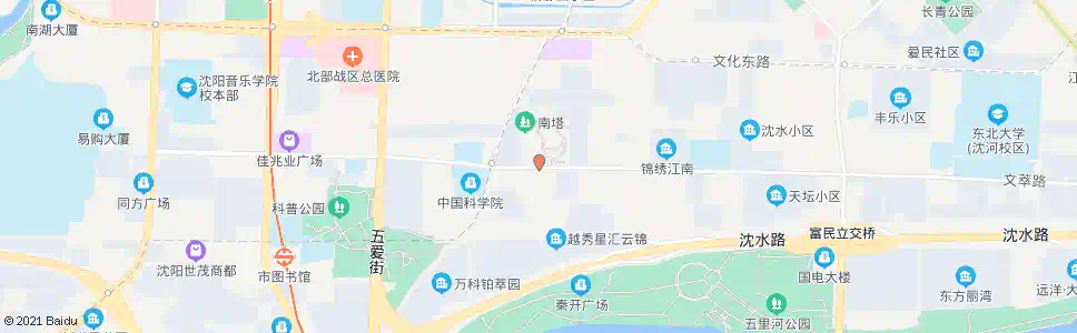 沈阳文萃路_公交站地图_沈阳公交_妙搜公交查询2025