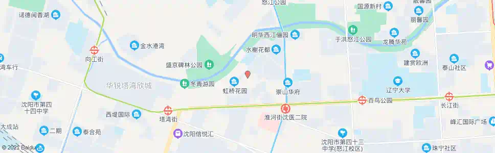沈阳虹桥中学_公交站地图_沈阳公交_妙搜公交查询2025