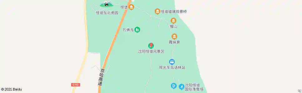沈阳怪坡风景区_公交站地图_沈阳公交_妙搜公交查询2025