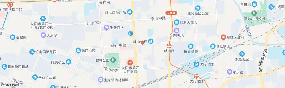沈阳岐山路黄河大街_公交站地图_沈阳公交_妙搜公交查询2025