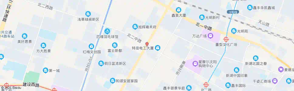 沈阳北二路保工街_公交站地图_沈阳公交_妙搜公交查询2025
